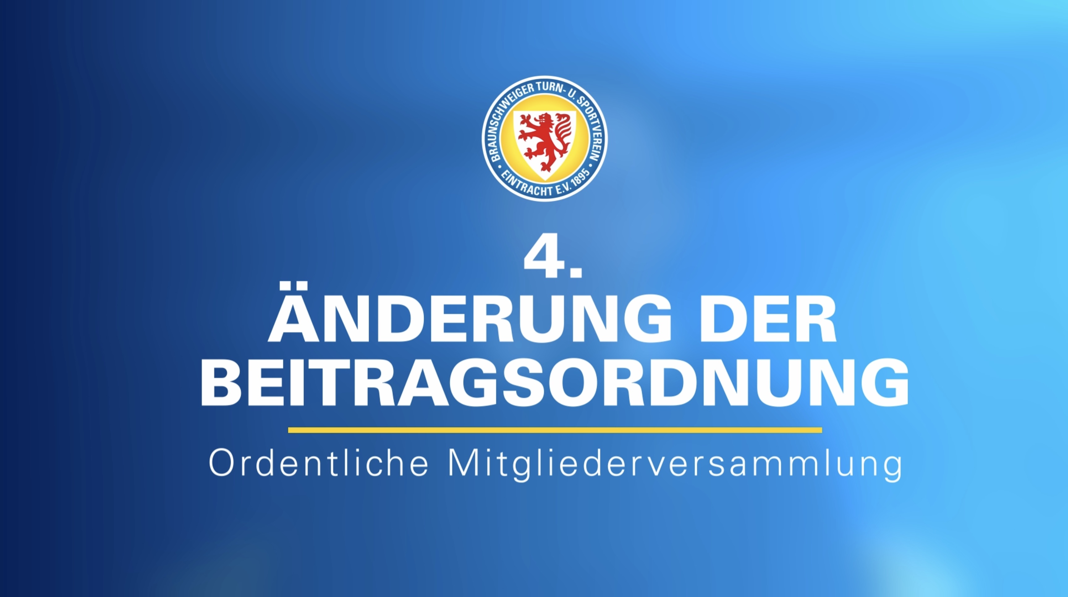 4. Änderung der Beitragsordnung Mitgliederversammlung 2025